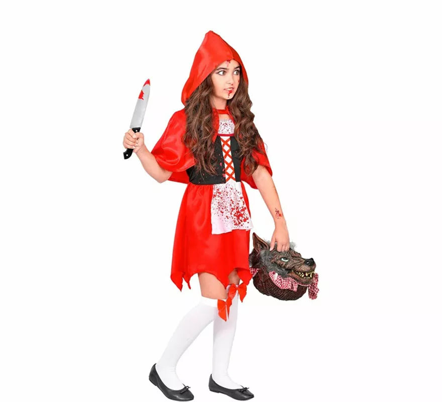 Translation missing: pt-PT.Disfraz de Caperucita Zombie para niña
