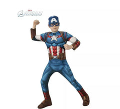 Fato de Capitão América clássico para menino