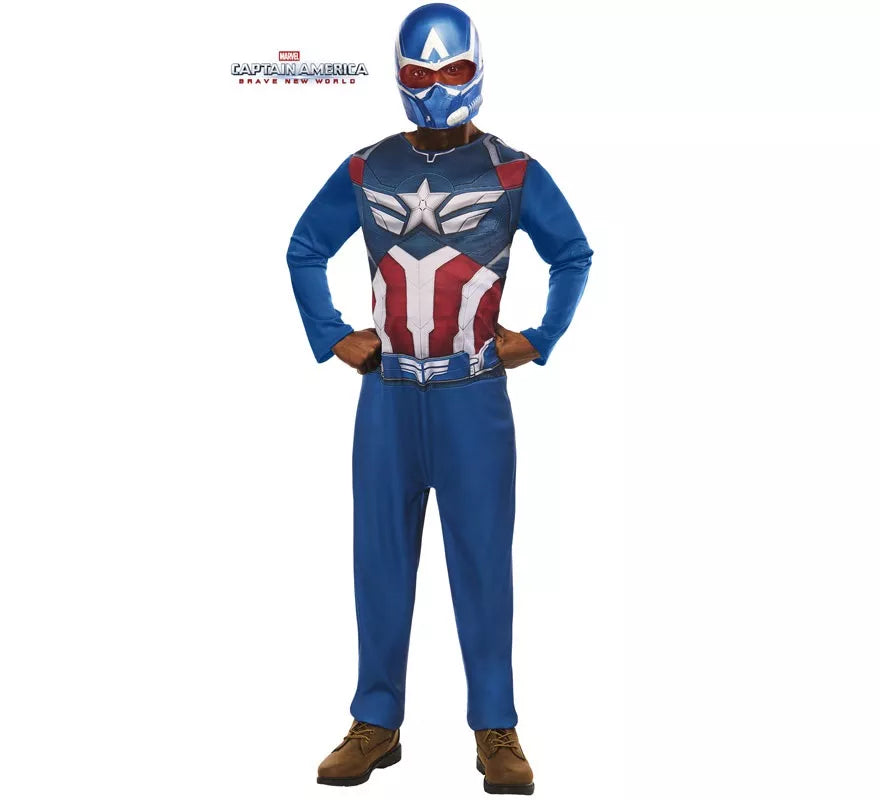 Translation missing: pt-PT.Disfraz de Capitán América con Máscara para hombre