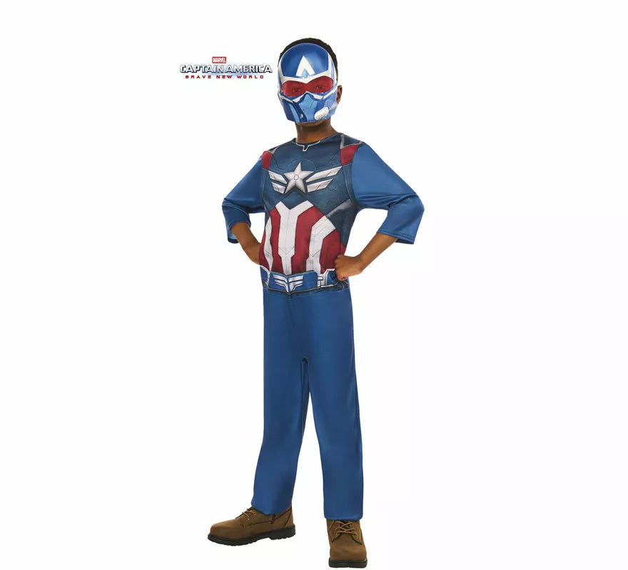 Translation missing: pt-PT.Disfraz de Capitán América con Máscara para niño