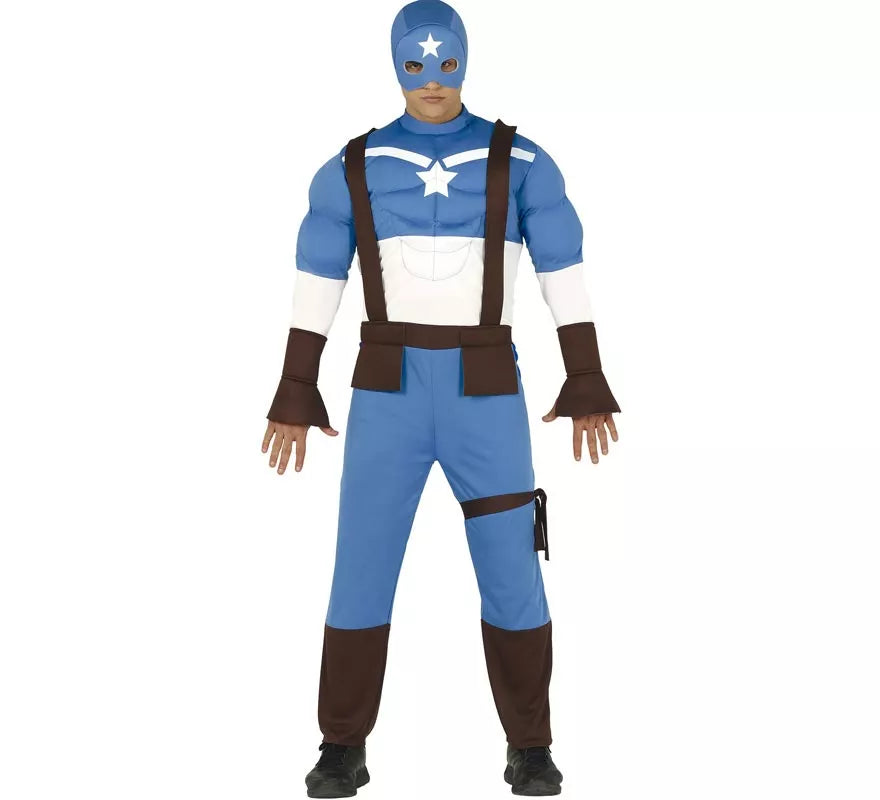Translation missing: pt-PT.Disfraz de Capitán Azul para hombre
