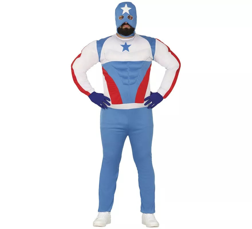 Translation missing: pt-PT.Disfraz de Capitán azul para hombre