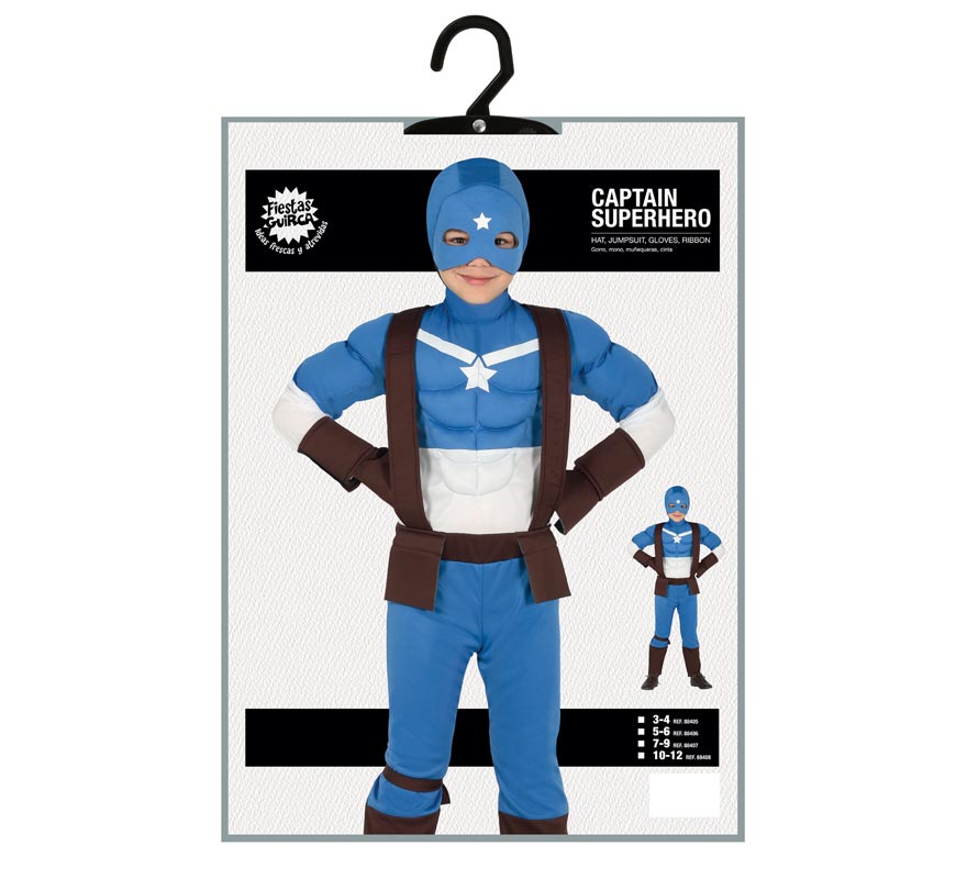 Disfraz de Capitán Azul para niño