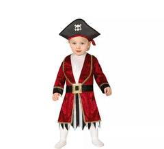 Fato de capitão pirata para bebé