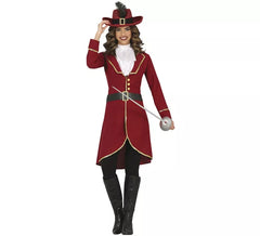 Fato de Capitão Corsário Pirata para Mulher