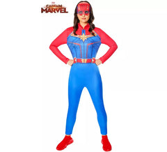 Fato de Capitão Marvel clássico para mulher