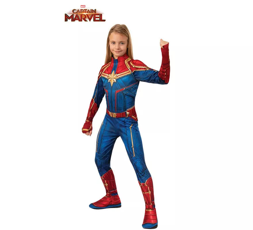 Translation missing: pt-PT.Disfraz de Capitana Marvel para niña