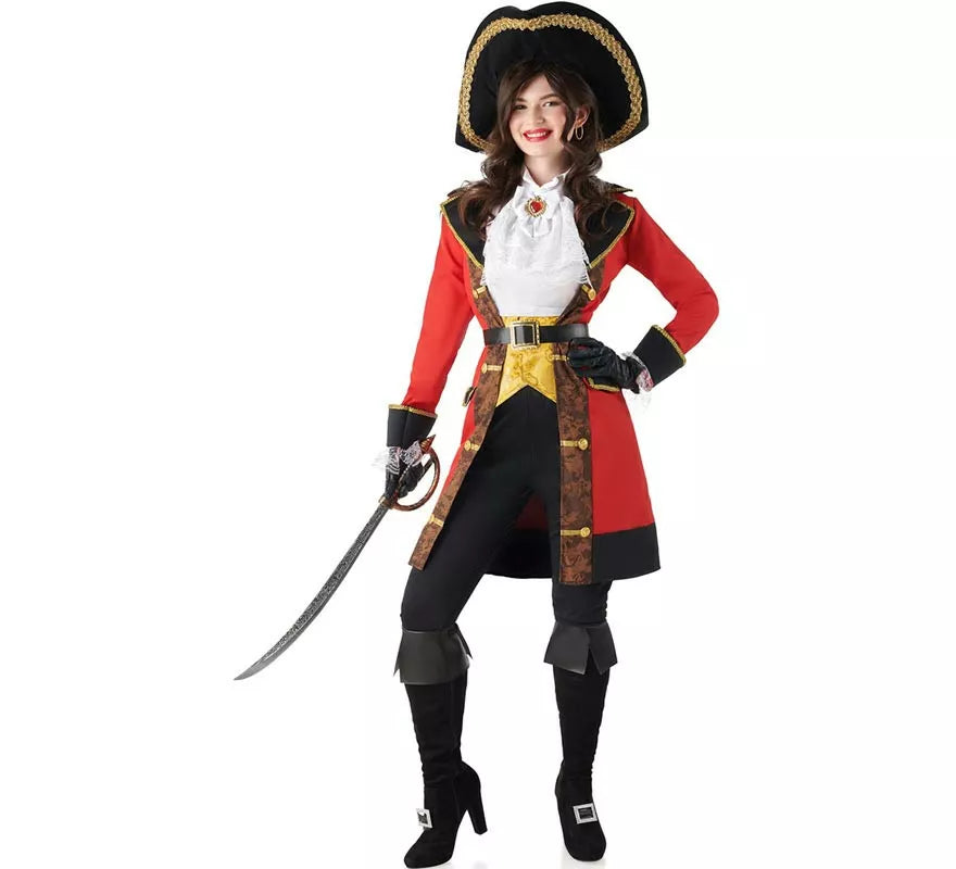 Translation missing: pt-PT.Disfraz de Capitana Pirata Hook para mujer