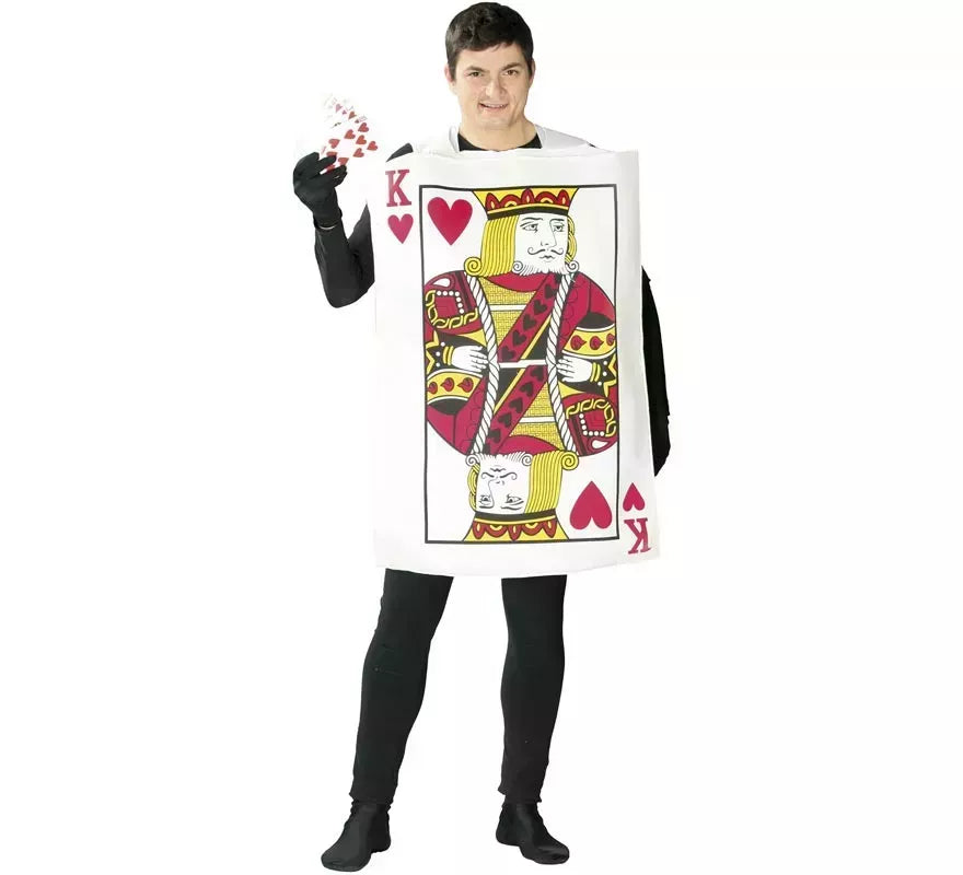 Translation missing: pt-PT.Disfraz de Carta de Rey de Corazones para adultos