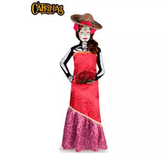 Fato de Catrina Cassandra para menina