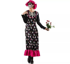 Fato de Catrina com Chapéu para mulher