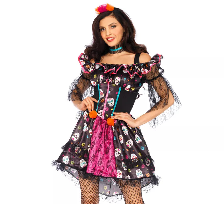 Translation missing: pt-PT.Disfraz de Catrina Día de los Muertos para mujer
