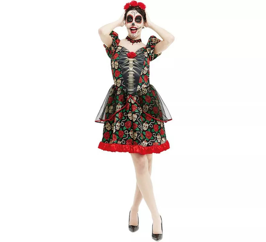 Translation missing: pt-PT.Disfraz de Catrina Día de los Muertos para mujer