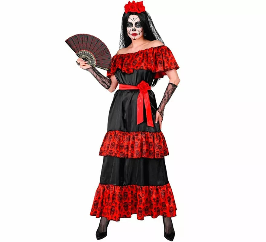 Translation missing: pt-PT.Disfraz de Catrina Día de Los Muertos para mujer