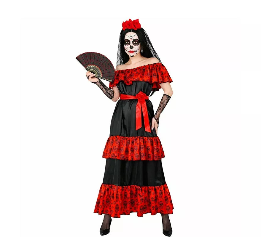 Translation missing: pt-PT.Disfraz de Catrina Día de Los Muertos para mujer