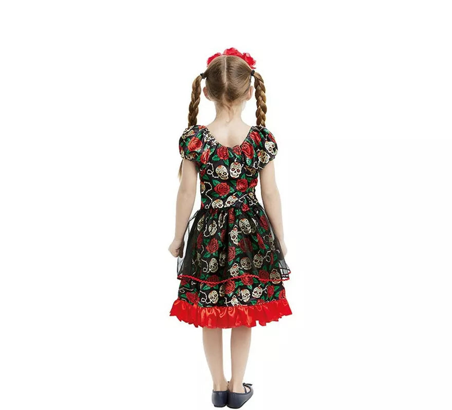 Translation missing: pt-PT.Disfraz de Catrina Día de los Muertos para niña