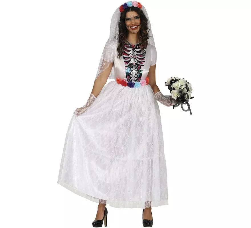 Translation missing: pt-PT.Disfraz de Catrina Novia para mujer