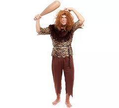 Fato de Homem das Cavernas Animal Print Masculino