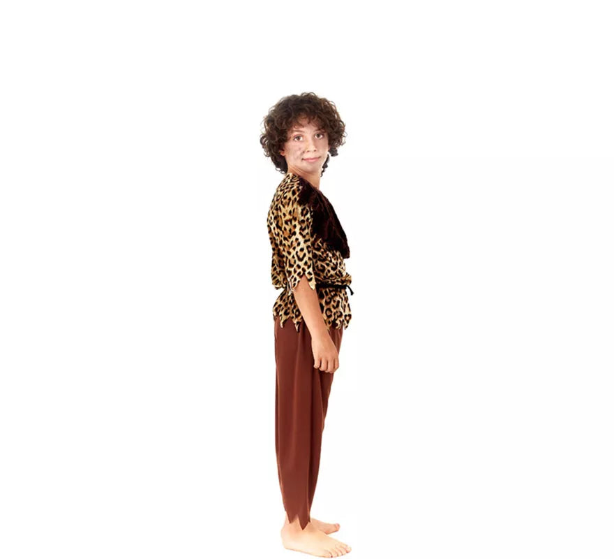 Disfraz de Cavernícola Animal Print para niño