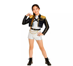 Fato de Cantora K-Pop Idol Premium para menina