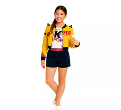 Fato de Cantora K-Pop Star Nova para menina
