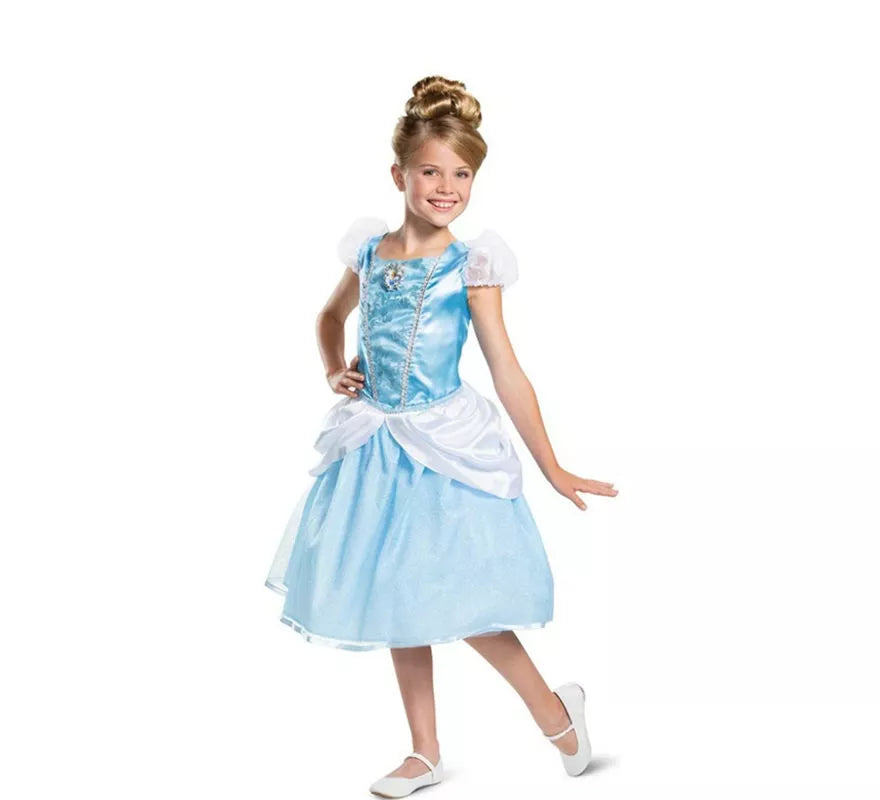 Translation missing: pt-PT.Disfraz de Cenicienta Disney Deluxe para niña