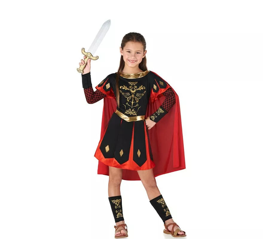 Translation missing: pt-PT.Disfraz de Centurión Romano rojo y dorado para niños