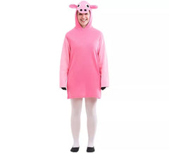 Fato de porquinho rosa para mulher