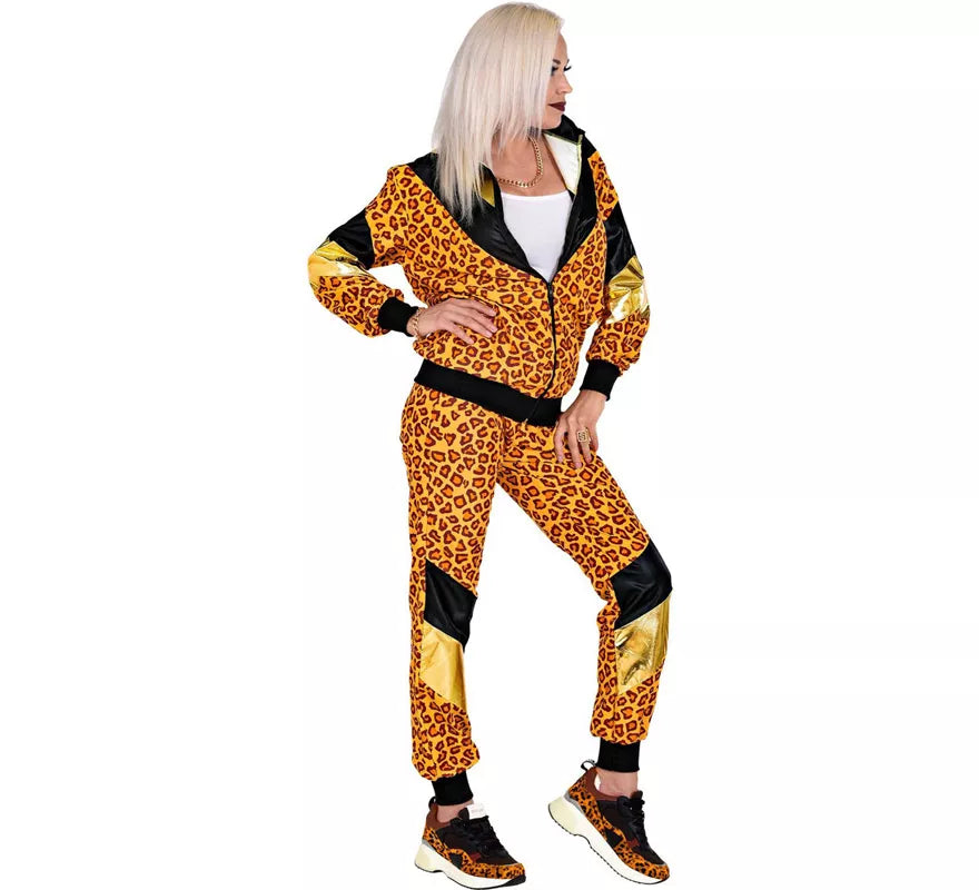 Translation missing: pt-PT.Disfraz de Chándal de Shop Leopardo Años 80 para mujer