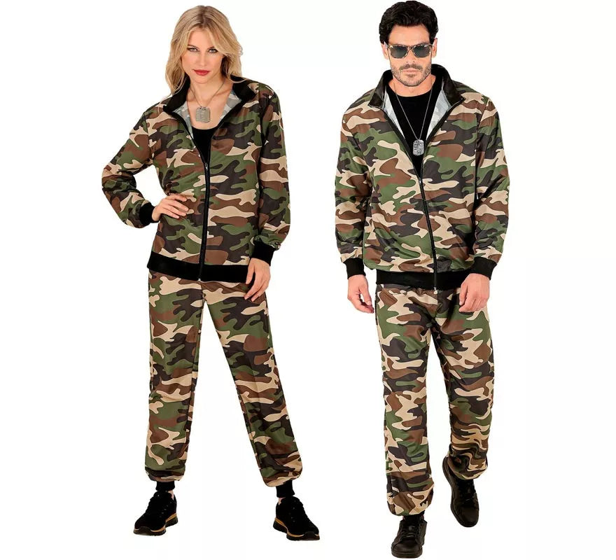 Translation missing: pt-PT.Disfraz de Chándal Party Fashion Camuflado para adulto