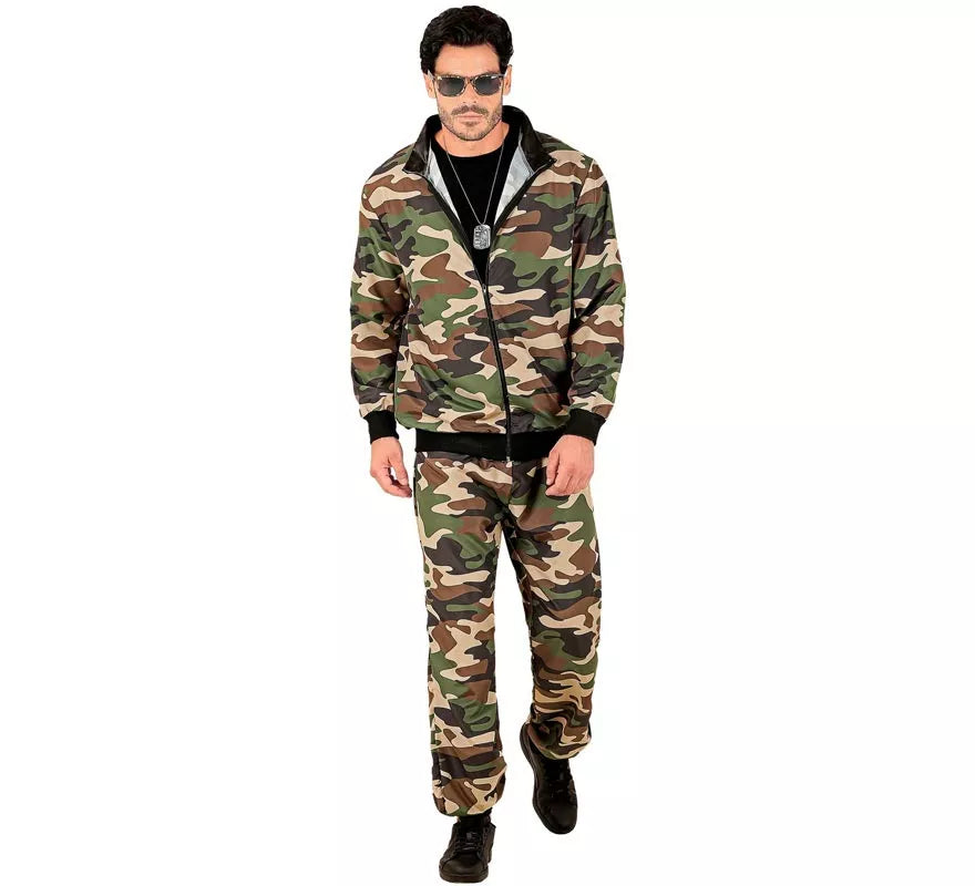 Translation missing: pt-PT.Disfraz de Chándal Party Fashion Camuflado para adulto