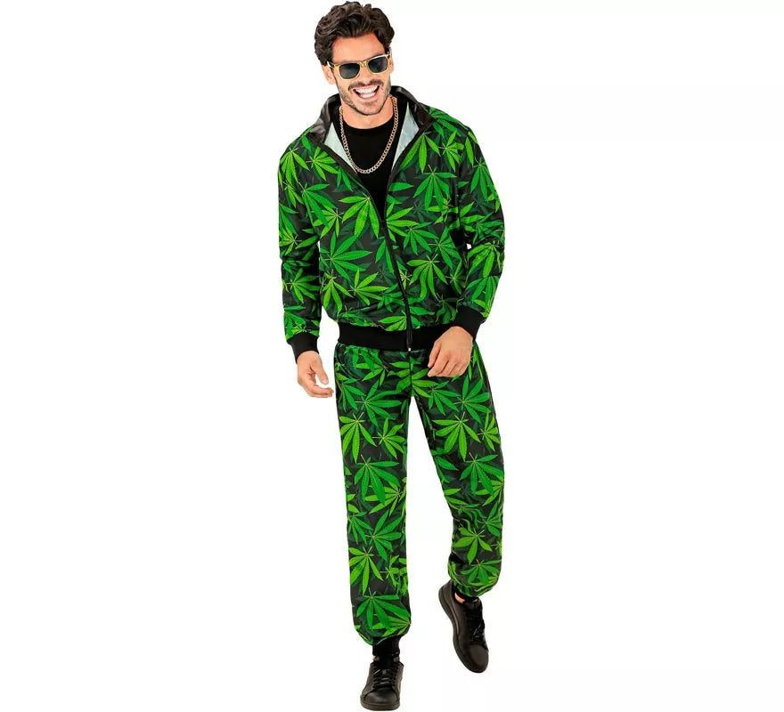 Translation missing: pt-PT.Disfraz de Chándal Party Fashion Marihuana para adulto