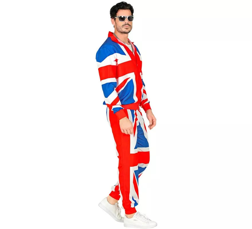 Translation missing: pt-PT.Disfraz de Chándal Party Fashion UK neón para adulto