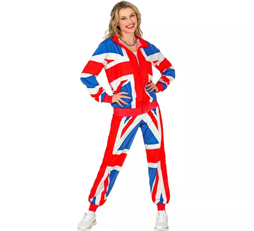 Translation missing: pt-PT.Disfraz de Chándal Party Fashion UK neón para adulto