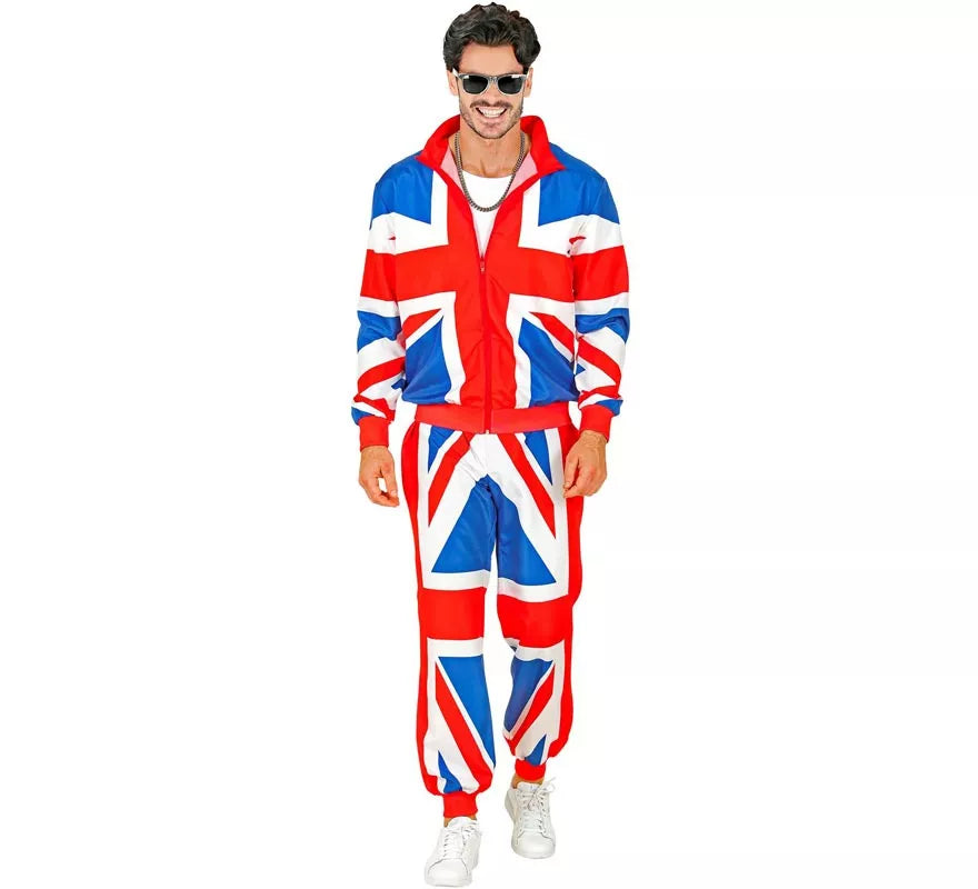 Translation missing: pt-PT.Disfraz de Chándal Party Fashion UK neón para adulto