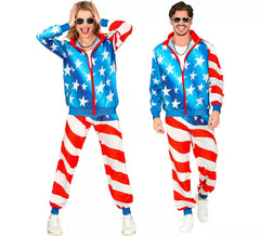 Fato de treino neon Party Fashion USA para adulto