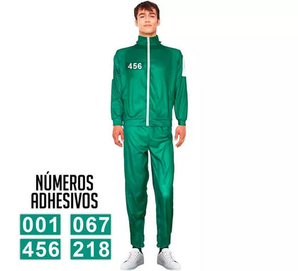 Disfraz de Chándal Verde personalizable para adultos