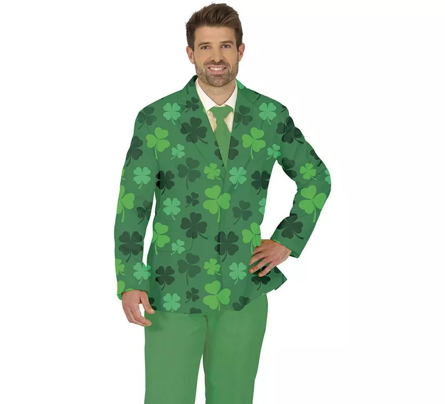 Translation missing: pt-PT.Disfraz de Chaqueta San Patricio verde para hombre