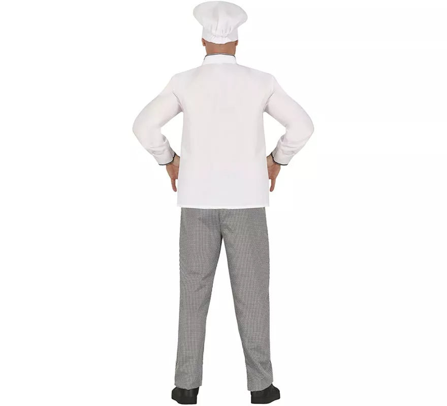 Translation missing: pt-PT.Disfraz de Chef blanco clásico para hombre