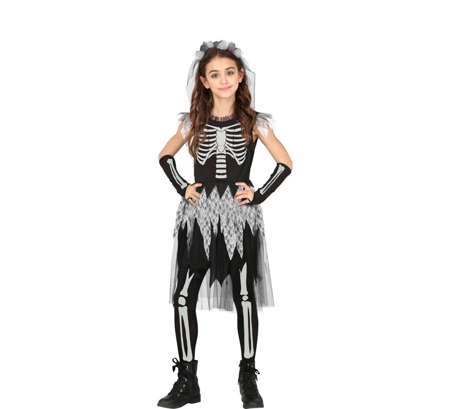 Translation missing: pt-PT.Disfraz de Chica Calavera para niña