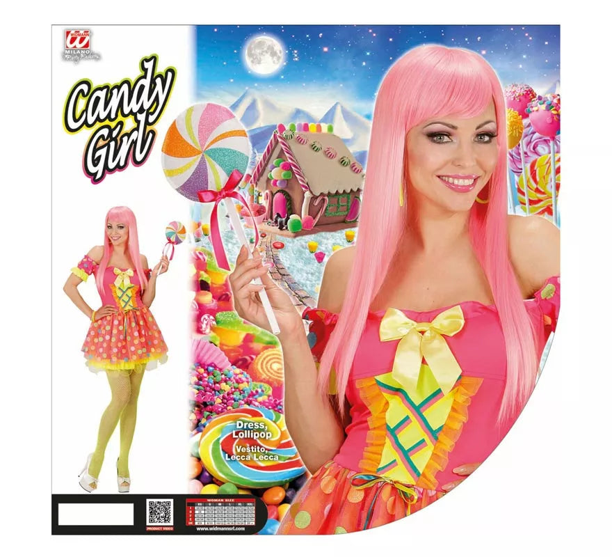 Translation missing: pt-PT.Disfraz de Chica Caramelo fucsia para mujer