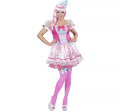 Fato de cupcake rosa para mulher