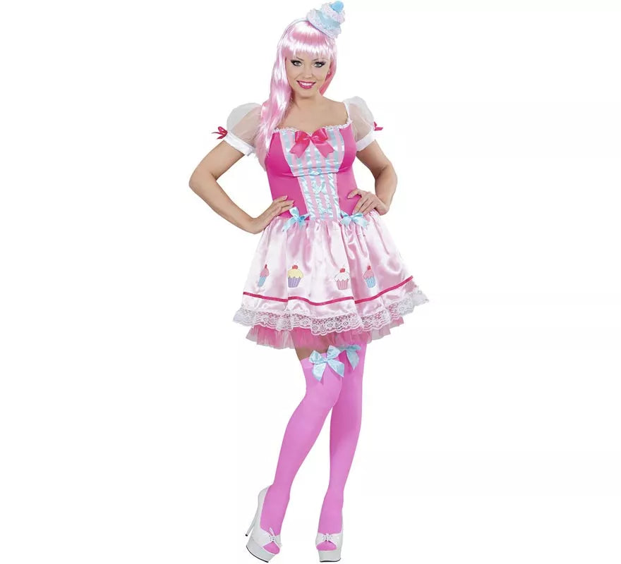 Translation missing: pt-PT.Disfraz de Chica Cupcake rosa para mujer