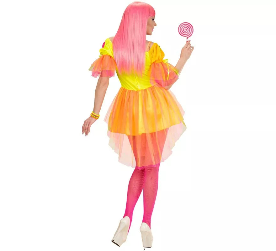 Translation missing: pt-PT.Disfraz de Chica Fantasía neón para mujer