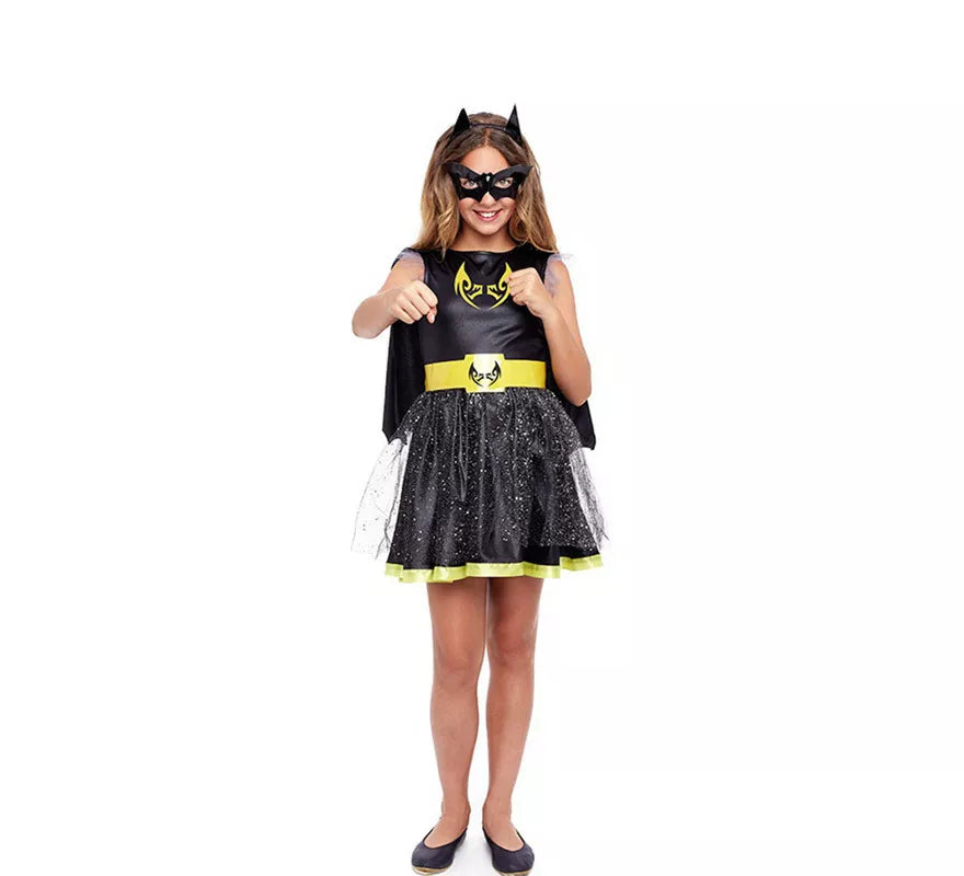 Translation missing: pt-PT.Disfraz de Chica Murciélago Cómic Negro para niña