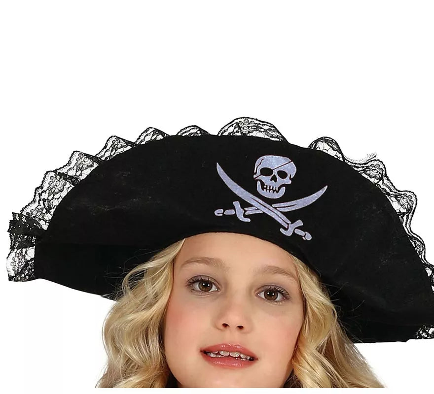 Translation missing: pt-PT.Disfraz de Chica Pirata Multicolor para niña