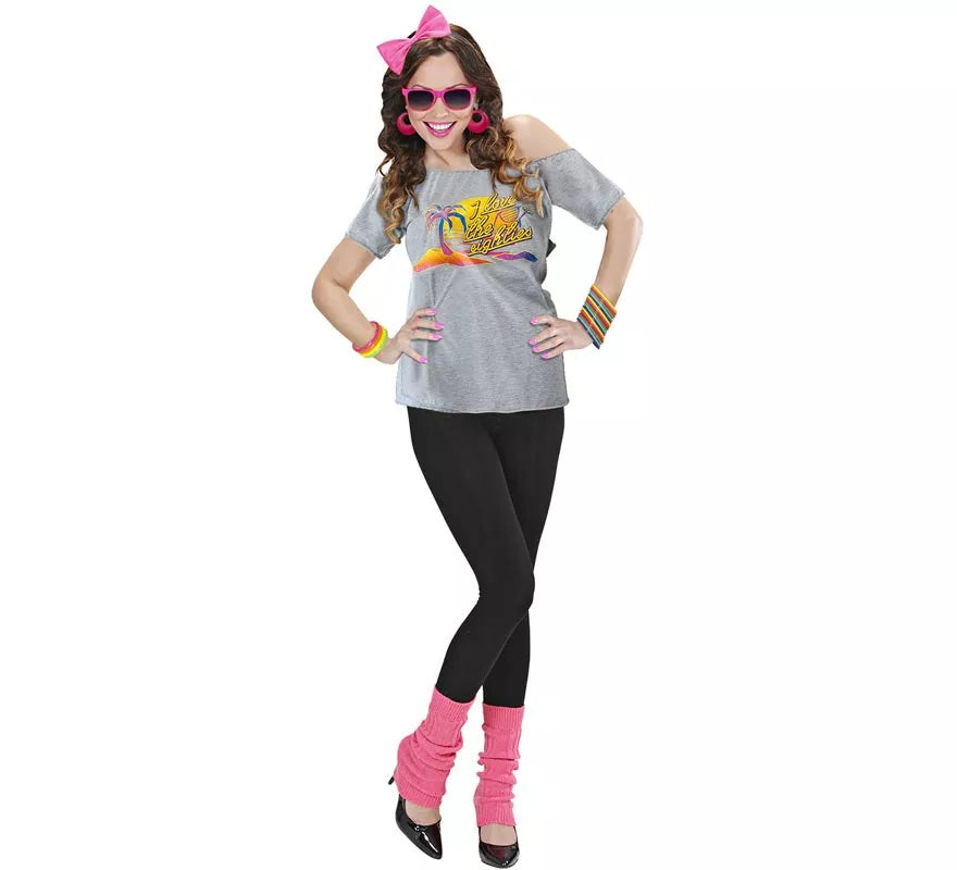 Translation missing: pt-PT.Disfraz de Chica Playera Años 80 para mujer