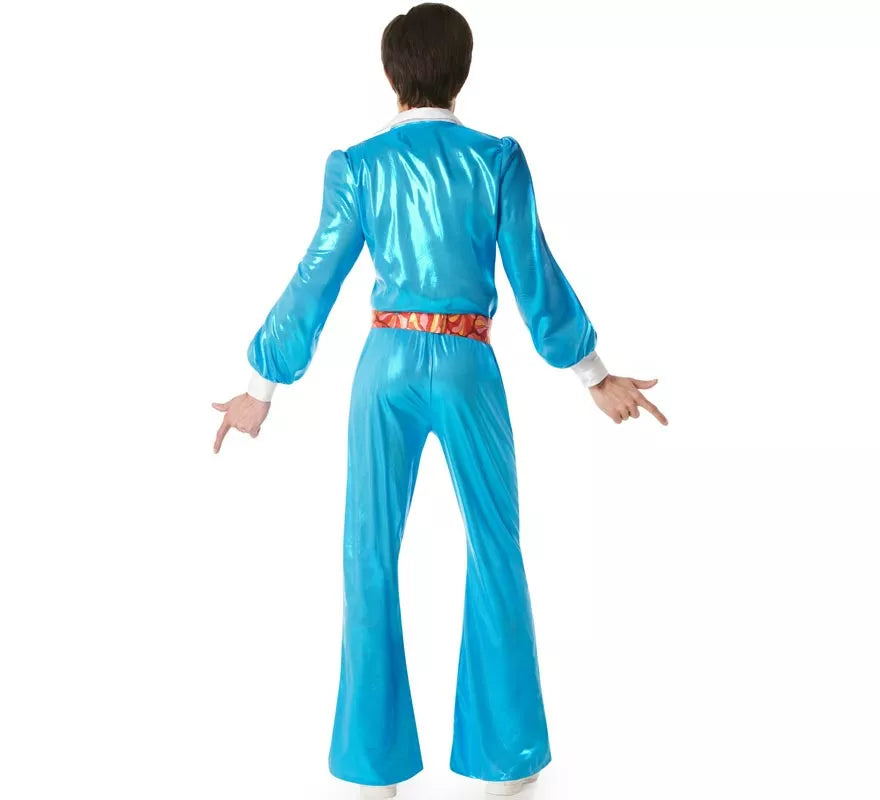 Translation missing: pt-PT.Disfraz de Chico Disco azul Años 70 para hombre
