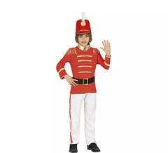 Fato de Majorette Vermelho para menino