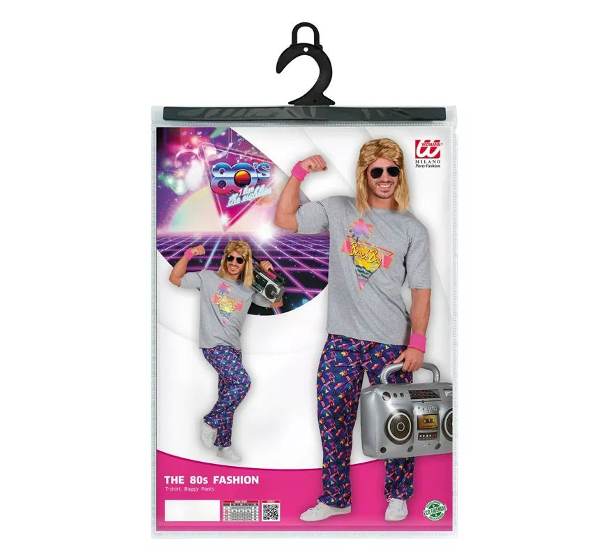 Translation missing: pt-PT.Disfraz de Chico Playera Años 80 para hombre
